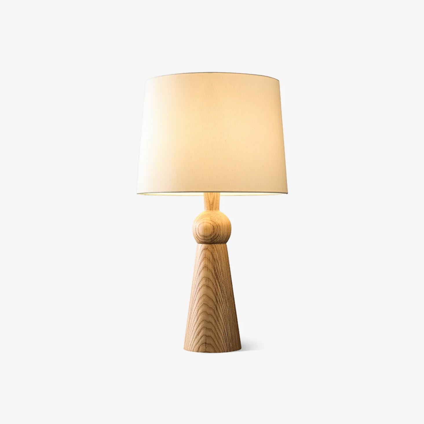 Nordic Retro Solid Wood Fabric Table Lamp M87