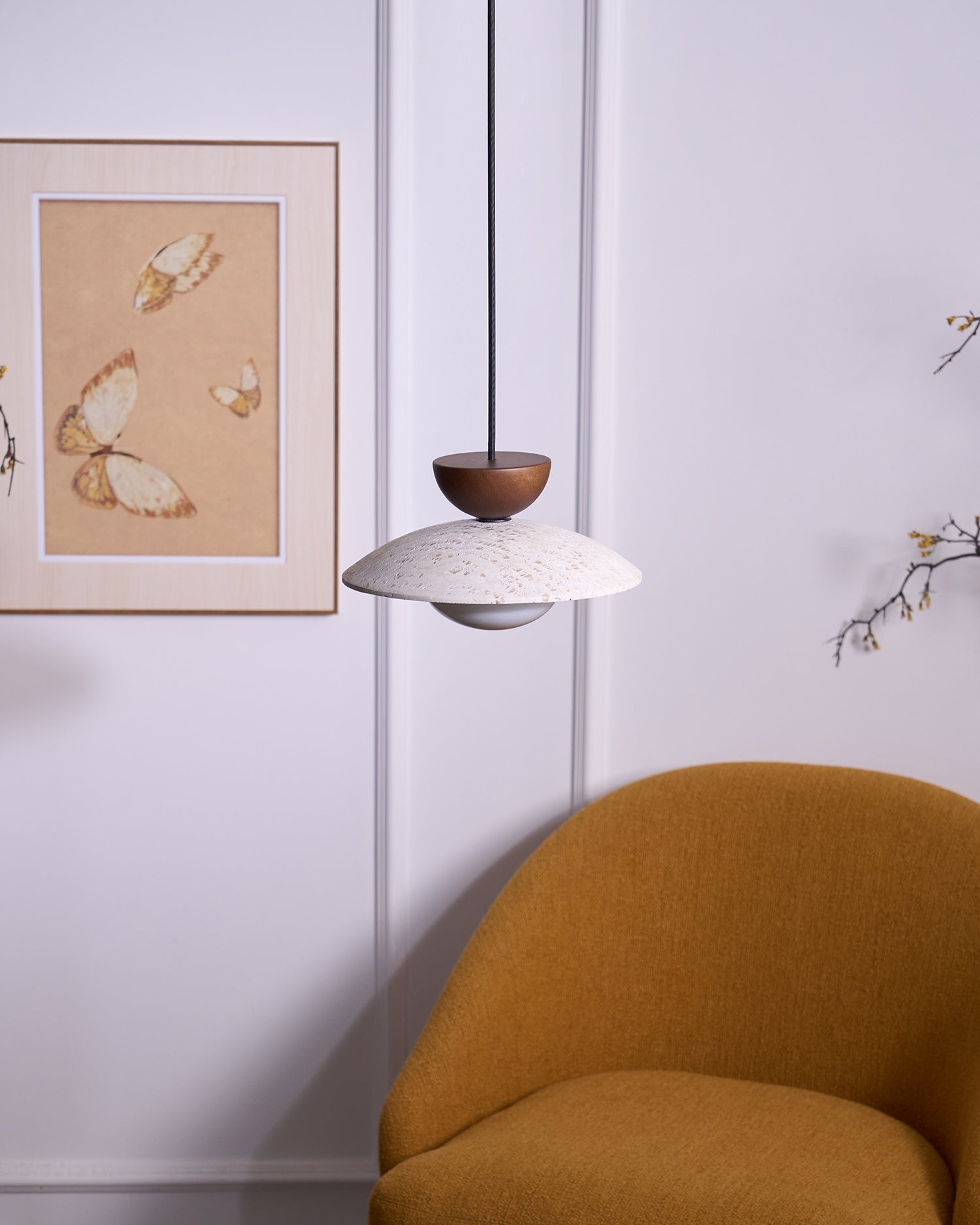 Tia Travertine Pendant Lamp D07