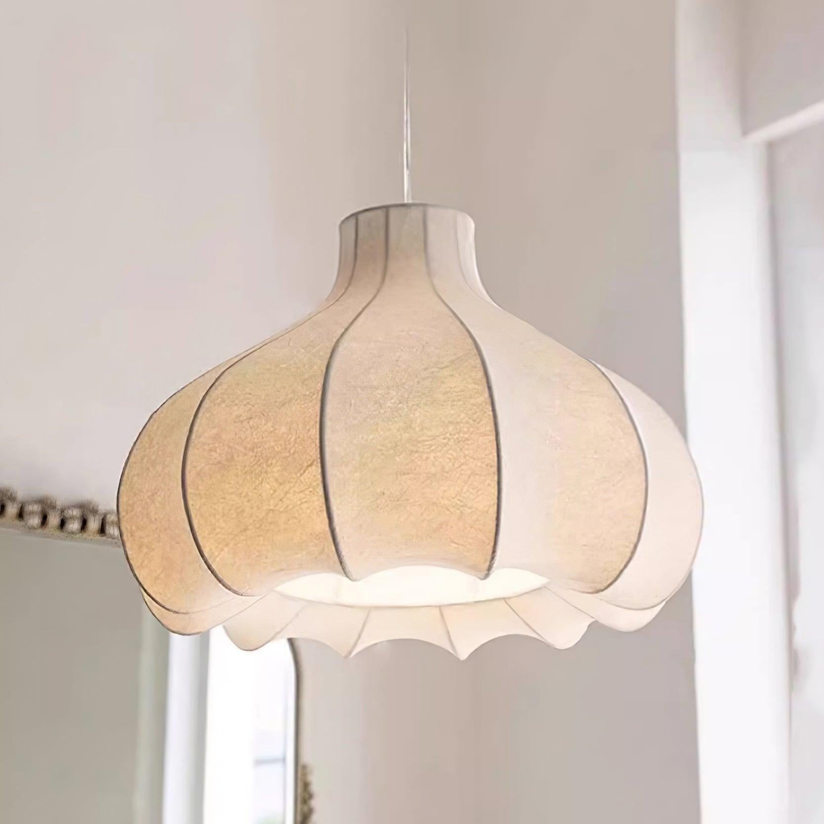 Onion Bubble Silk Pendant Lamp M537