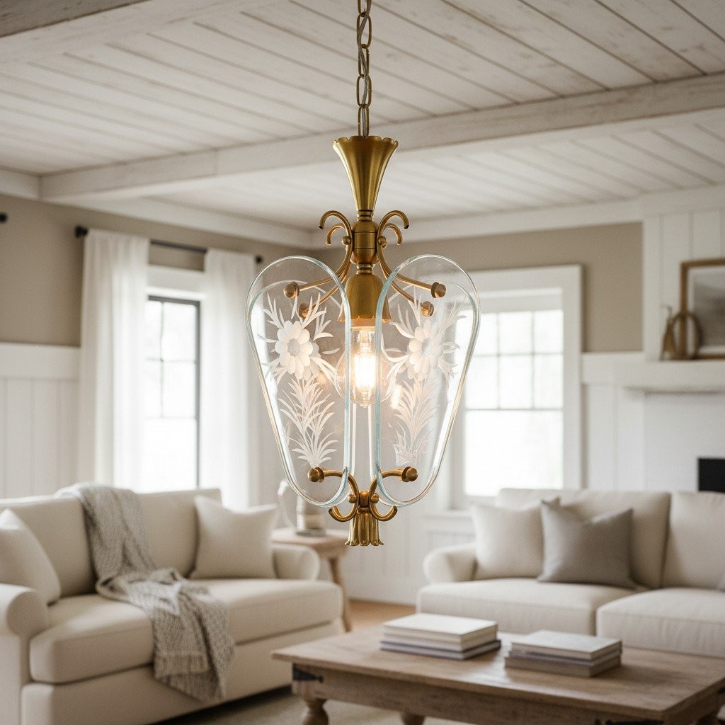 Kerise Sleek Glass Shade Pendant - Designer Ambient Light for Open Spaces or Lounges T489