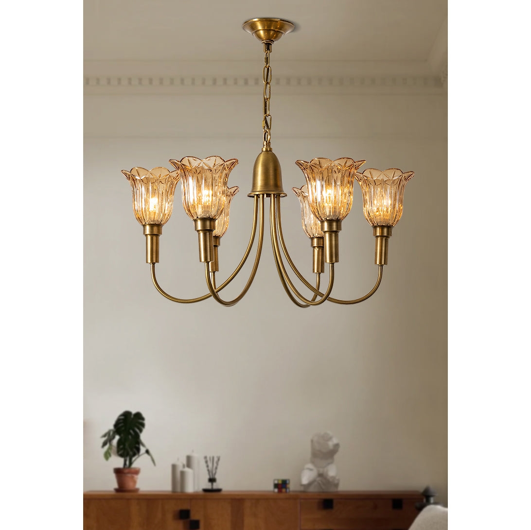 Columbia Brass Chandelier D505