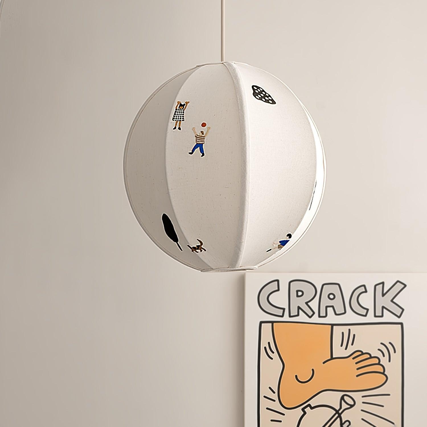 Park Embroidered Textile Pendant Lamp M442