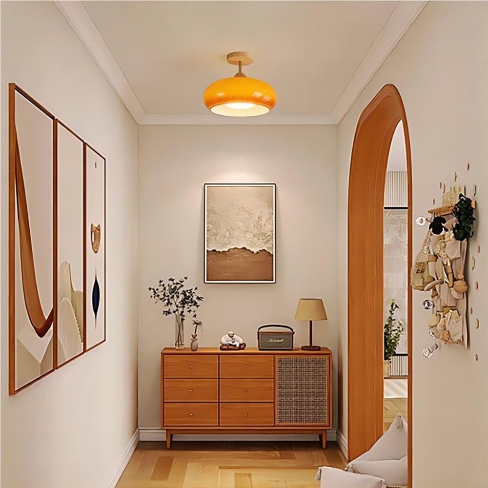 Retro Bauhaus Glass Ceiling Lamp S84
