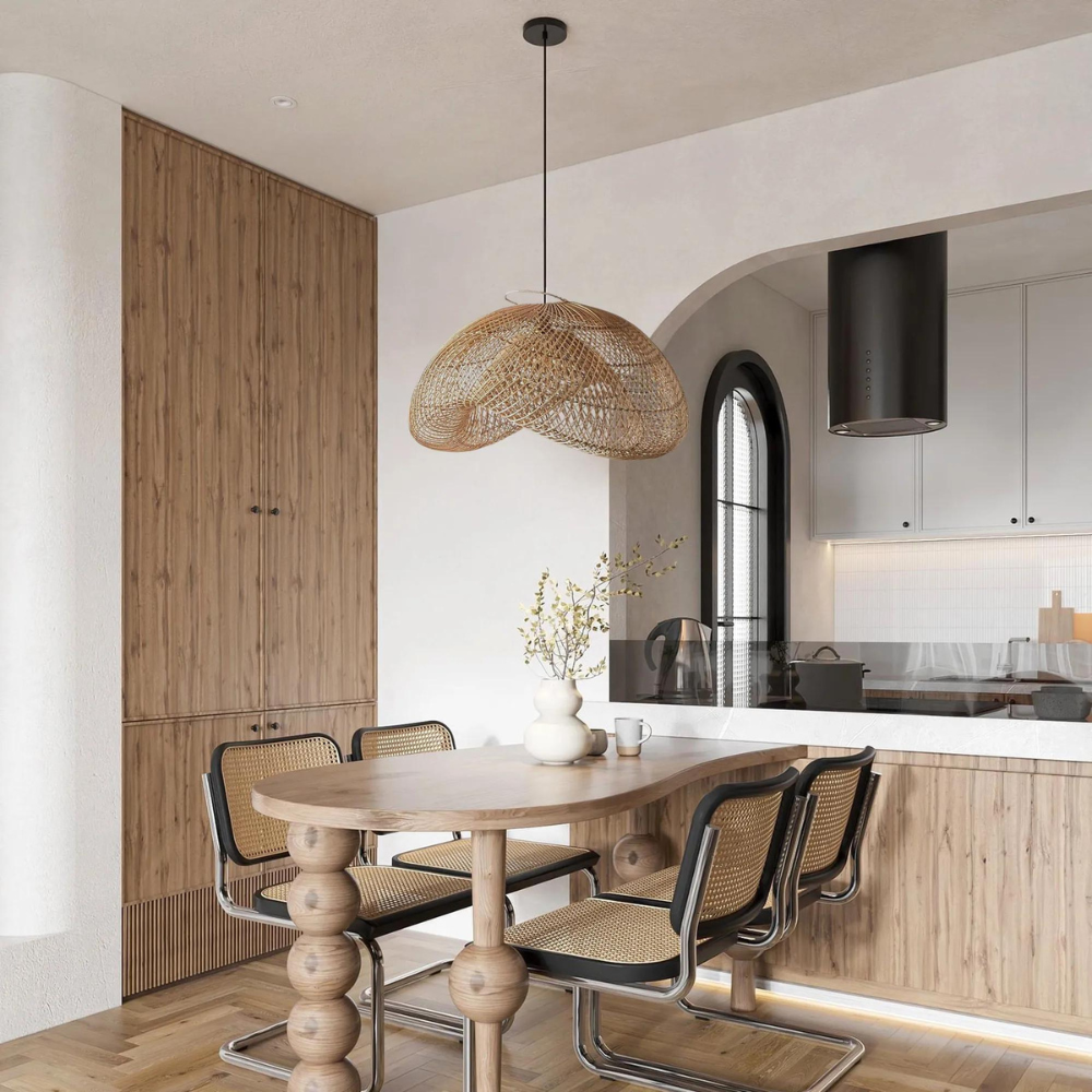 The Alluring Rattan Essence of Wabi-Sabi Pendant Lamp D832