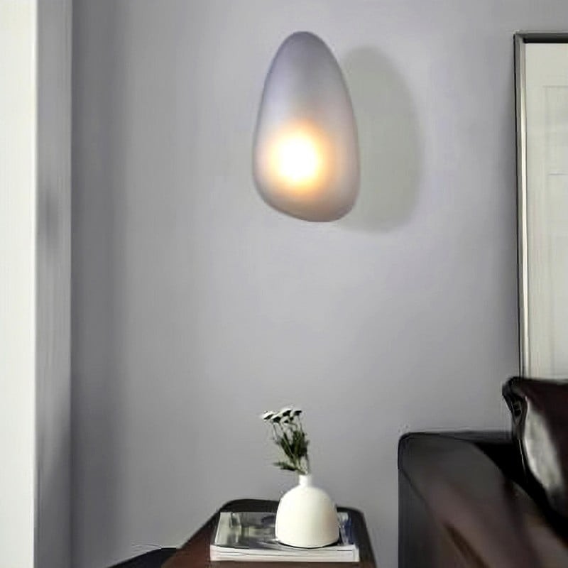 Pebble Glass Wall Lamp for Bedroom