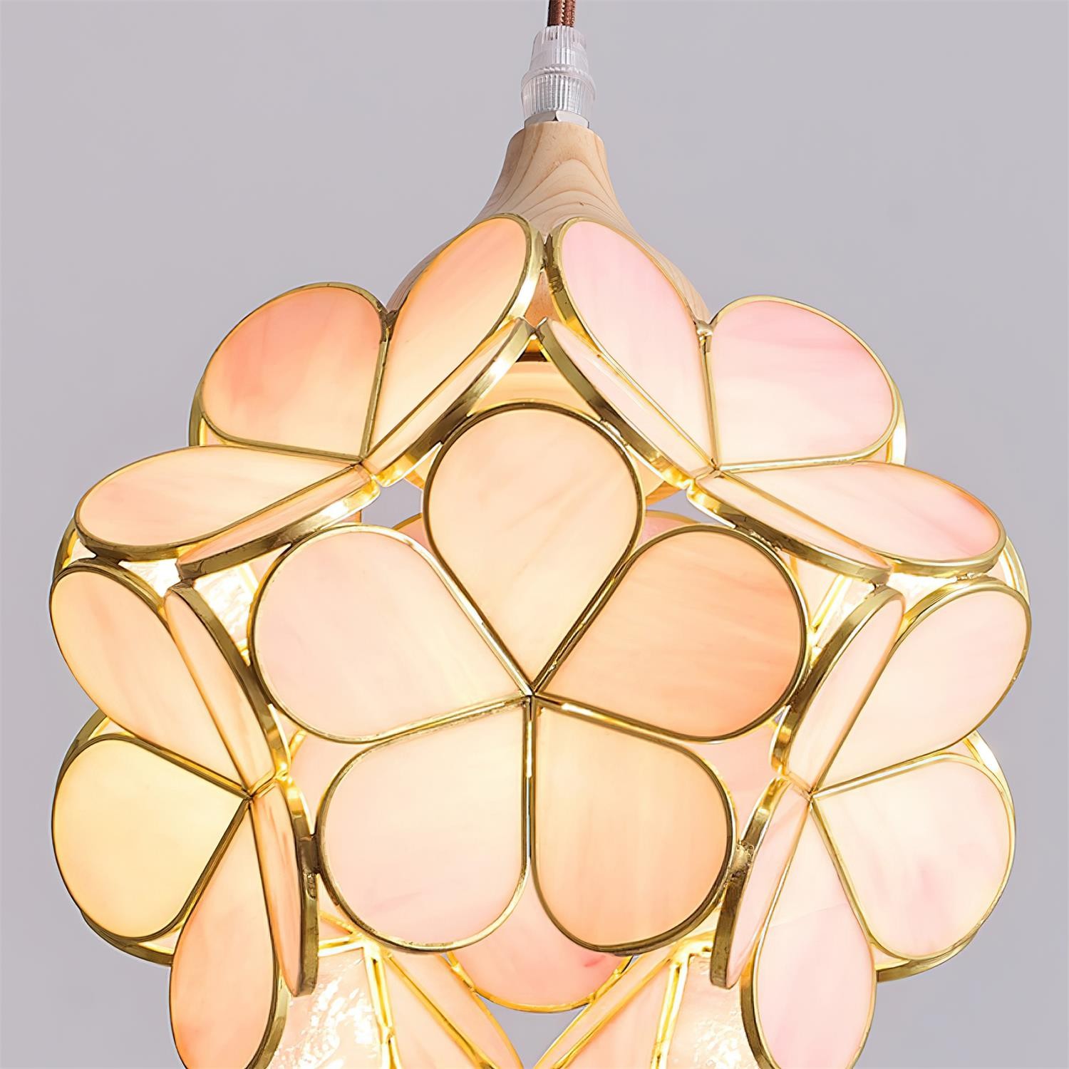 French Creative Pastoral Style Flower Pendant Light M238