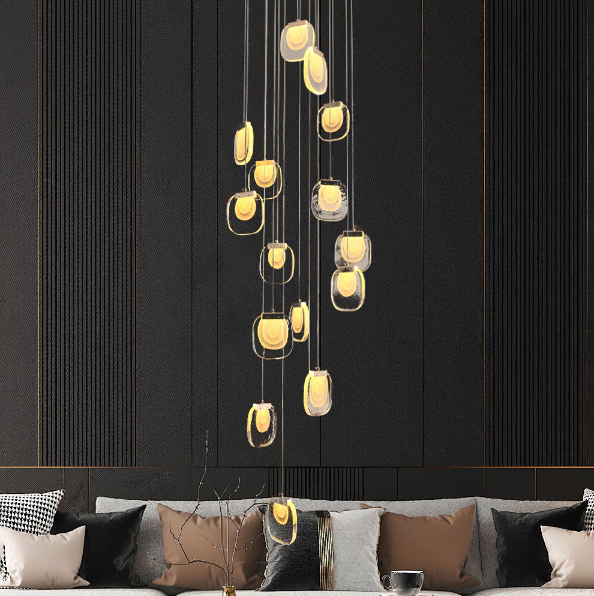 Glass Ripples Pendant Lamp M258