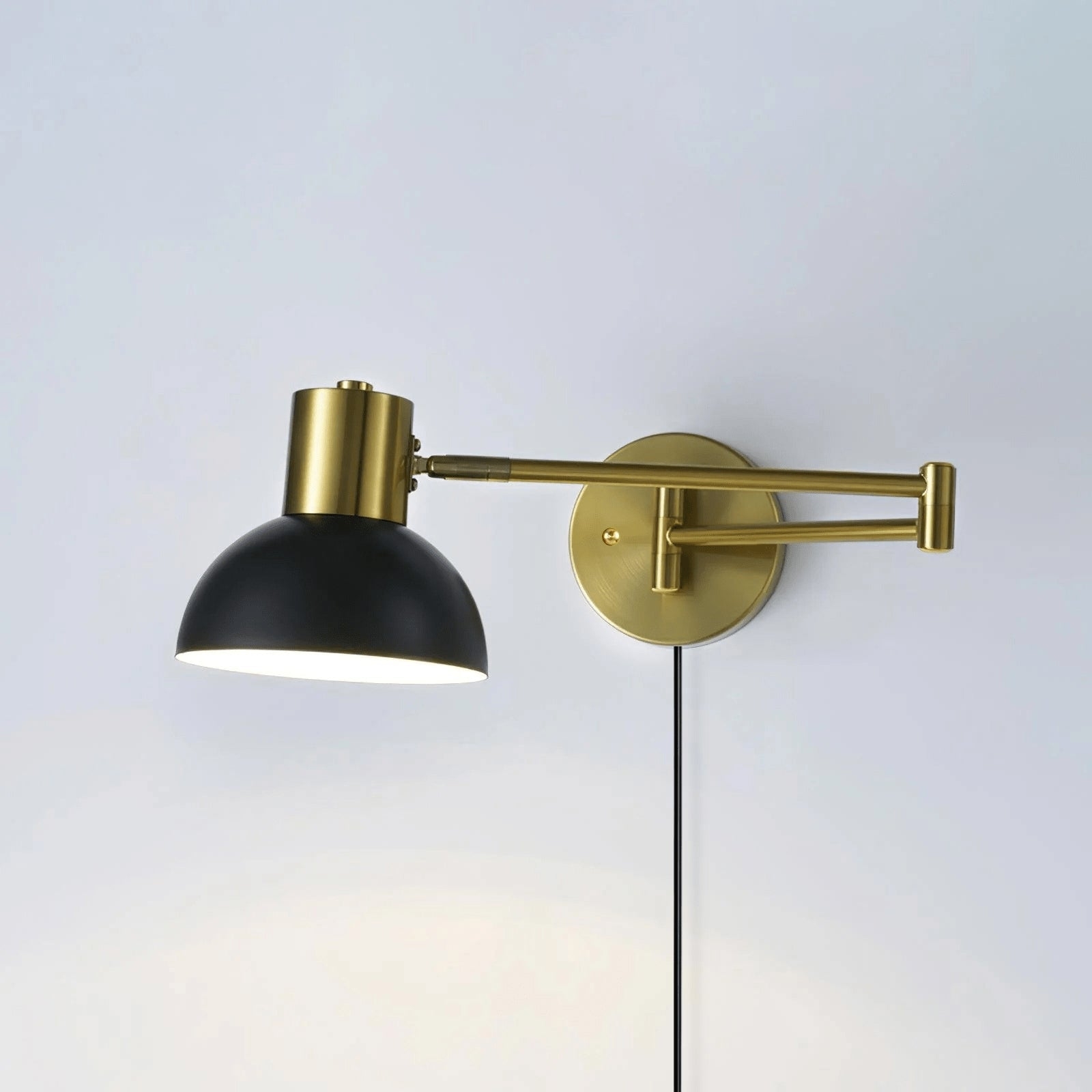Adjustable Arm Plug In Wall Lamp D371