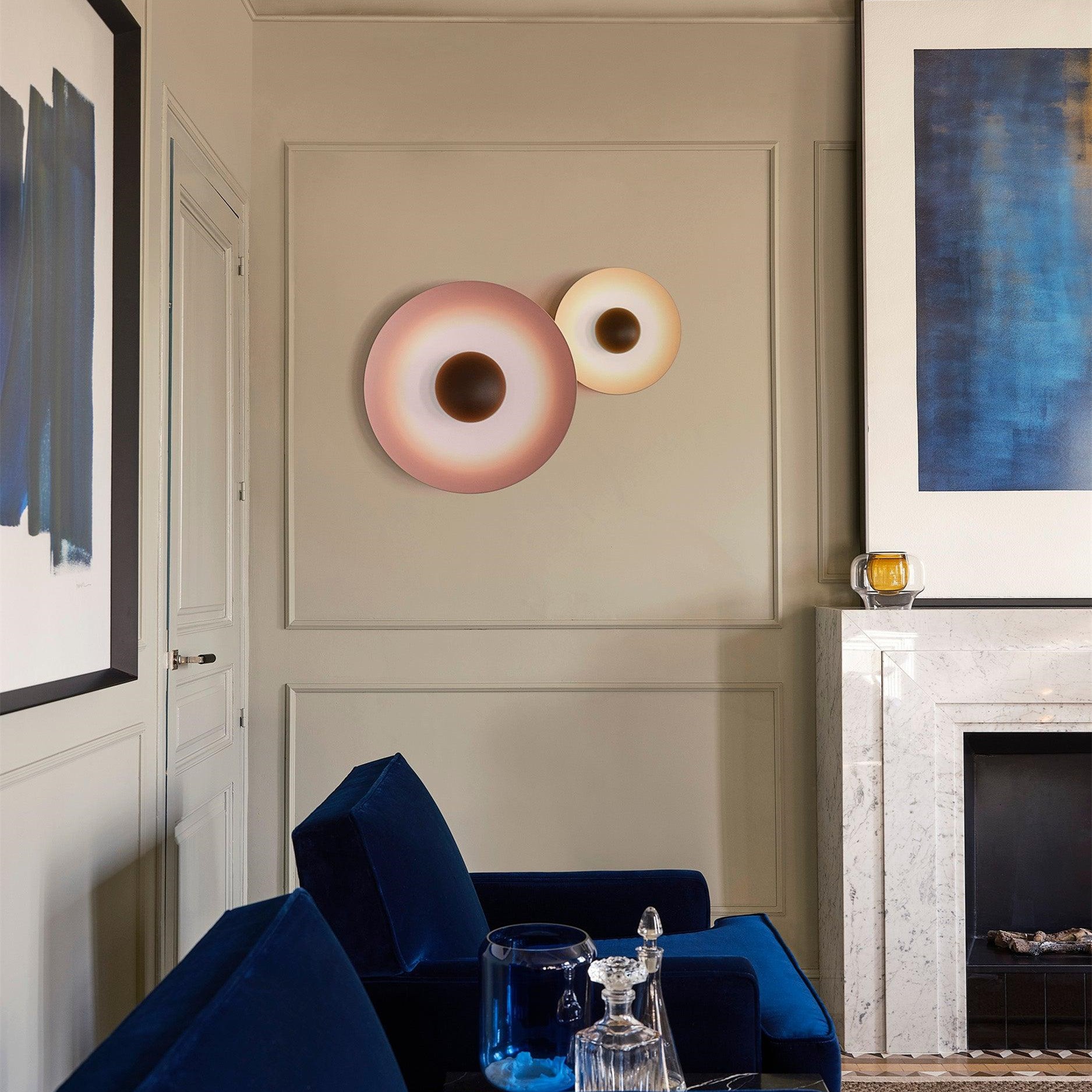 Simplicity Round Ginger Glow Wall Light S188