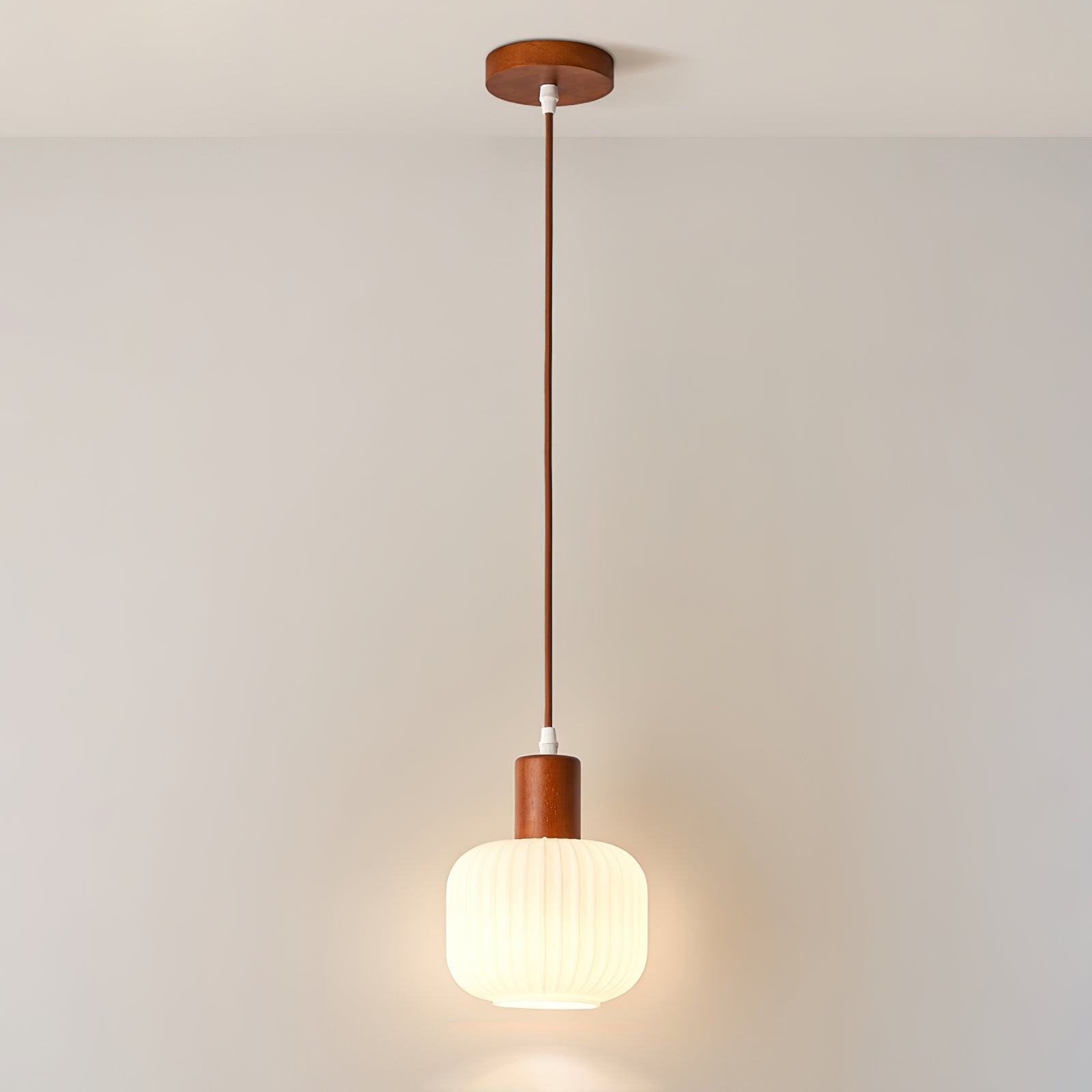 Mid Century Modern Glass Pot Pendant Lamp For Kitchen Island M334
