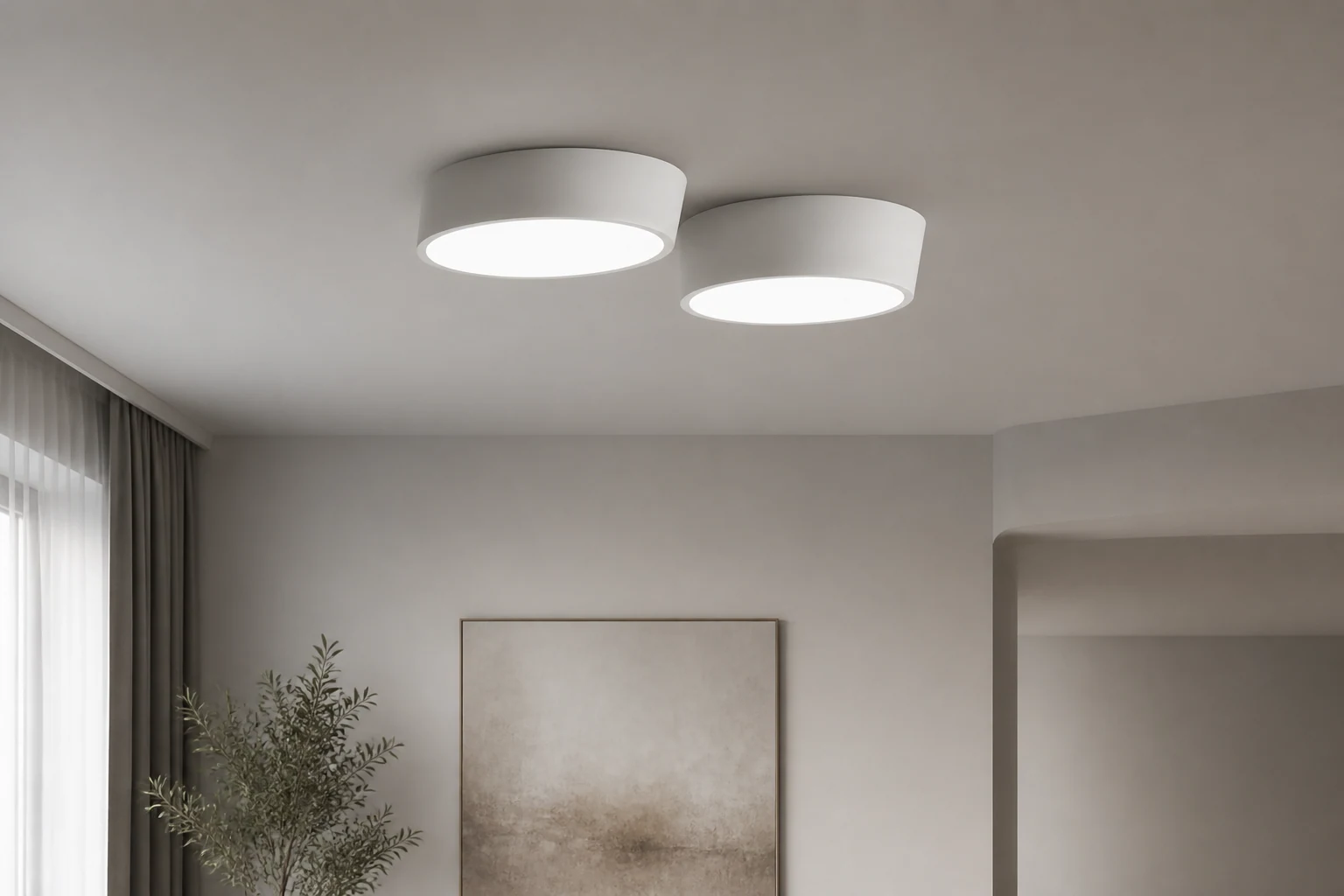 ALLEGRA LED ceiling light in a lifestyle room setting