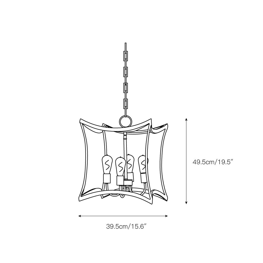 Dore Lantern Pendant Lamp D617