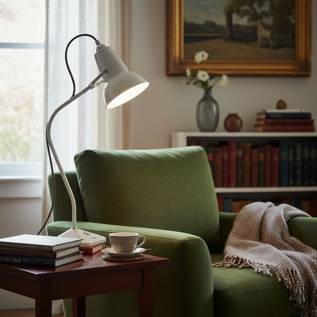 Modryx Mini Table Lamp - Pyramid Base Classic Heritage Design for Home T574