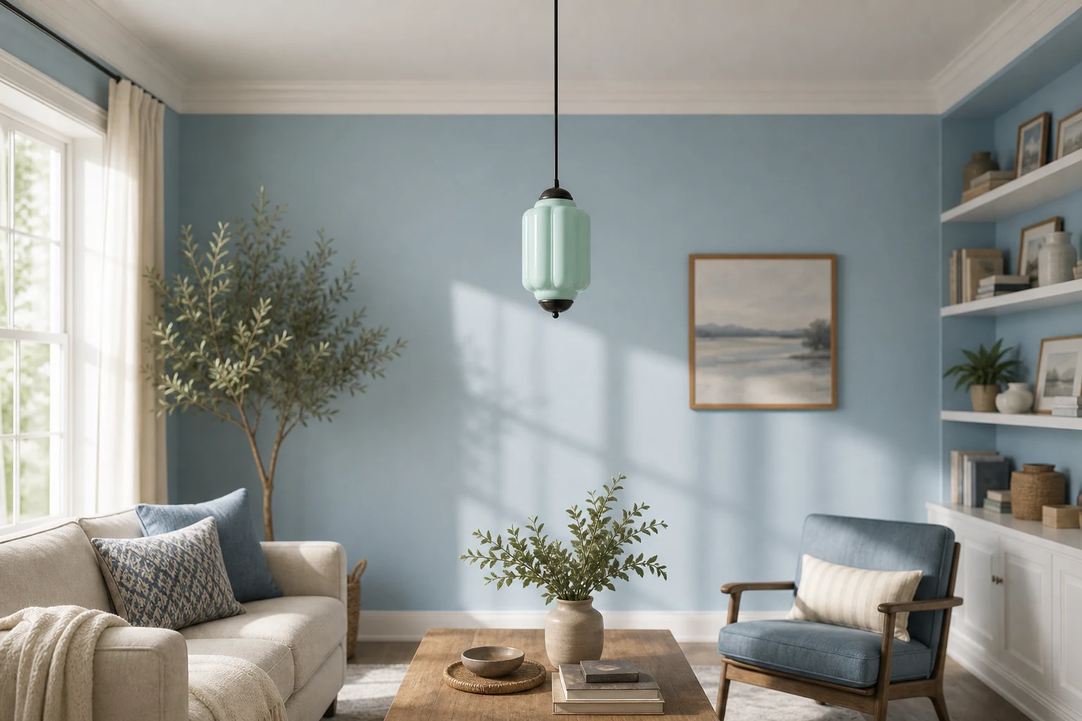 Lampa wisząca Eloise w scenie lifestylowej opartej na produkcie w kontekście