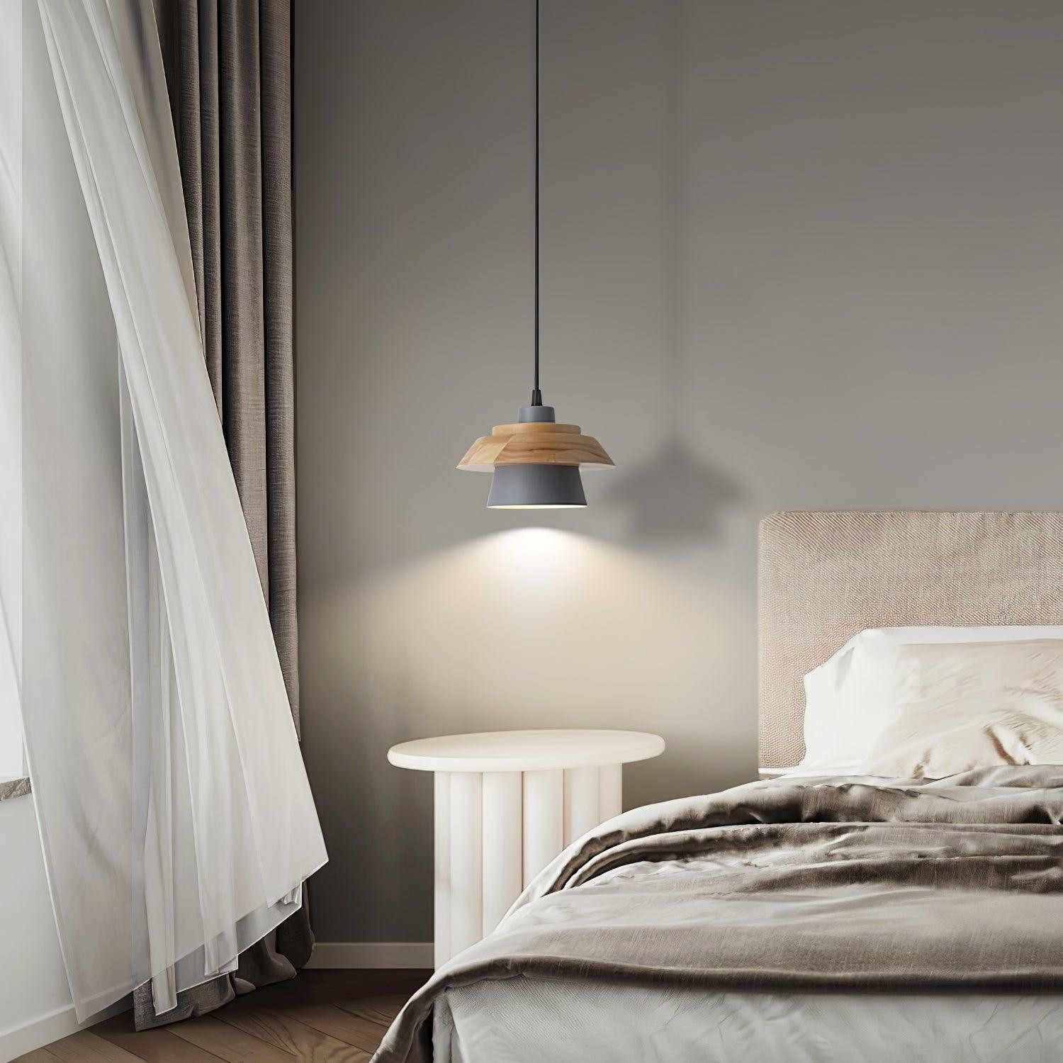 Stone Wood Pendant Lamp M419
