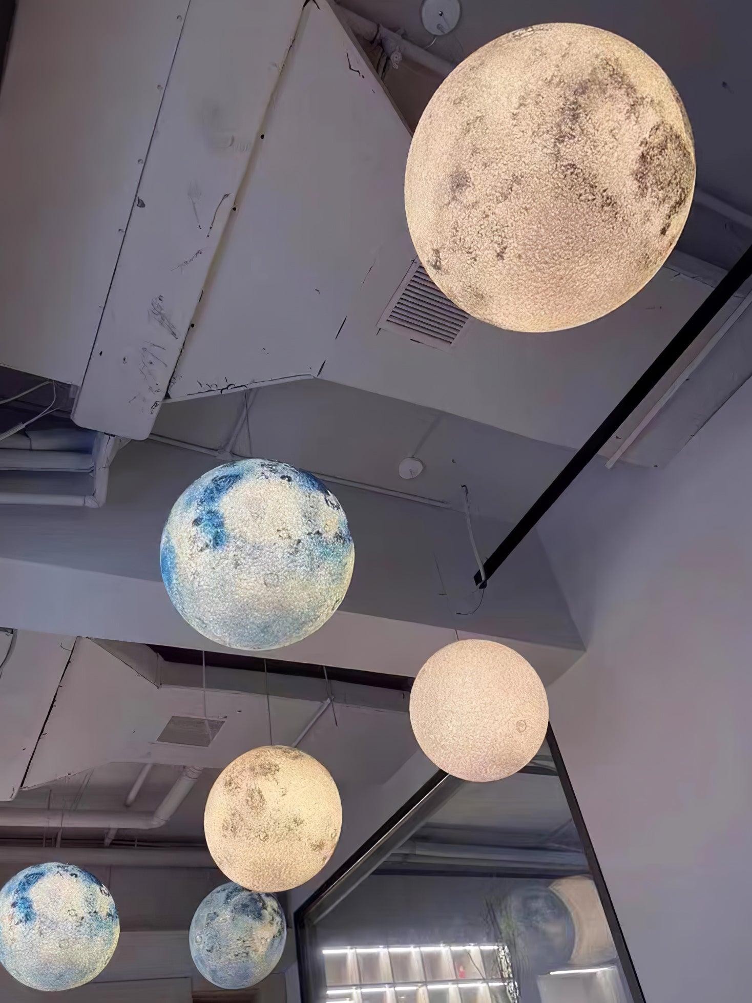 Planetary White Moon Chandelier Suitable For Living Room M98