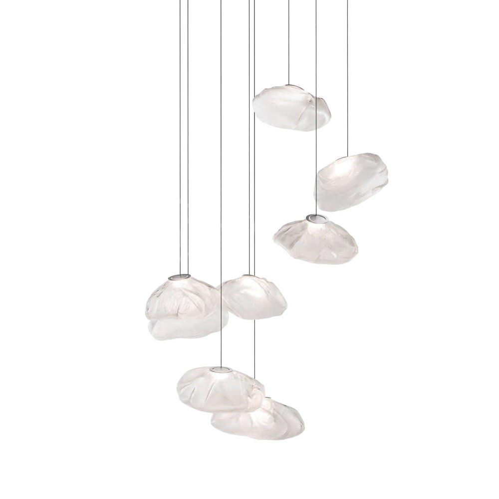 Multi-Head Irregular Glass Bubble Chandelier M180
