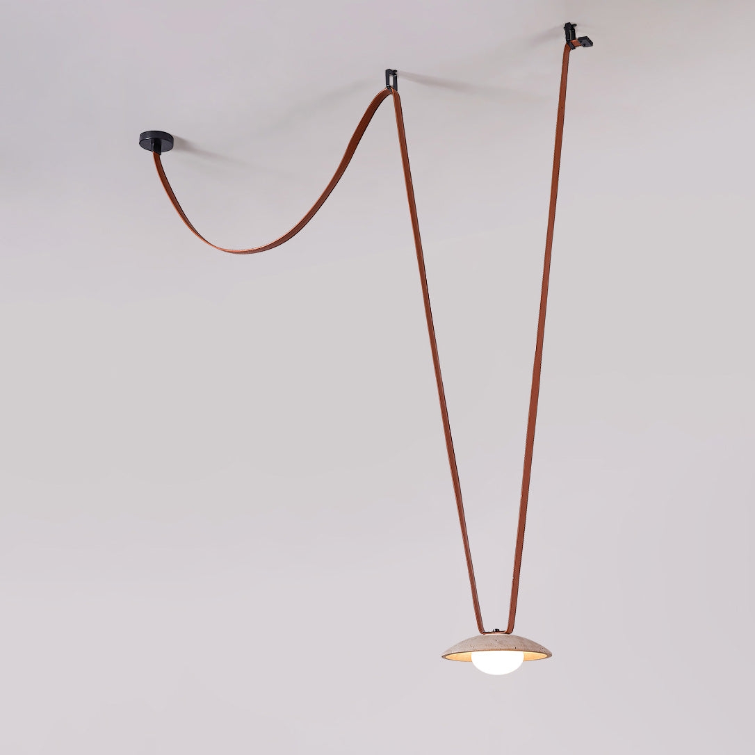 Light Rail Leather Pendant Lamp D688