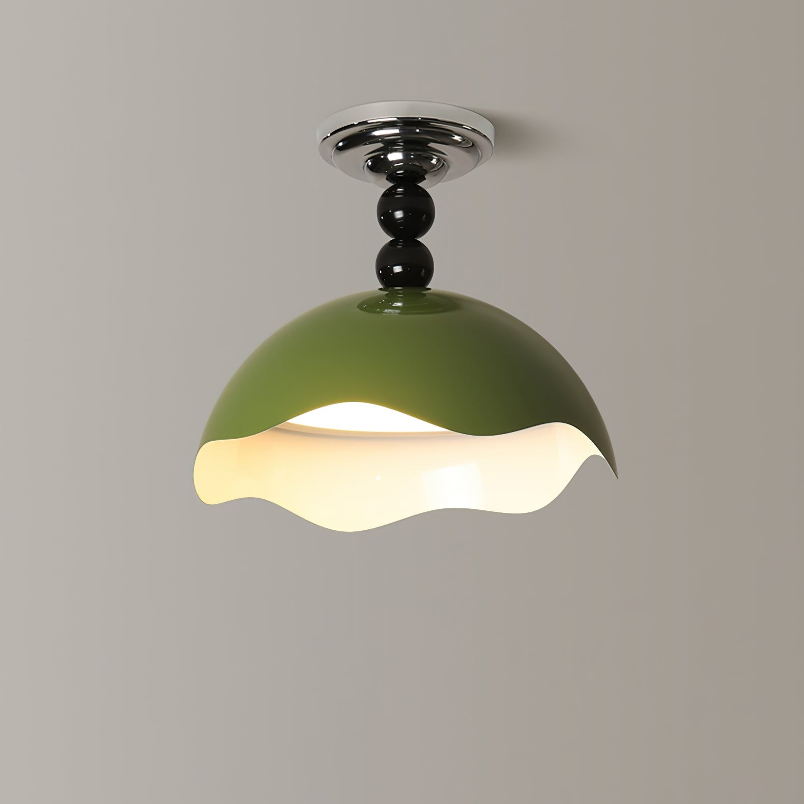 Modern Wave Crest Metal Ceiling Lamp M500