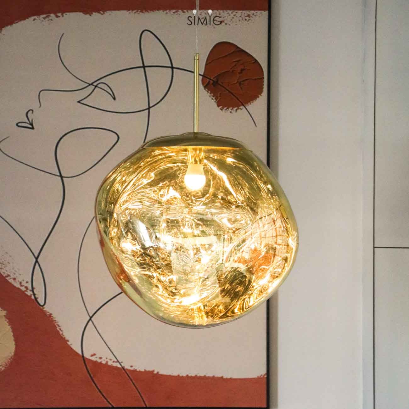 Dynamic Surface Pendant Light For Living Room S09