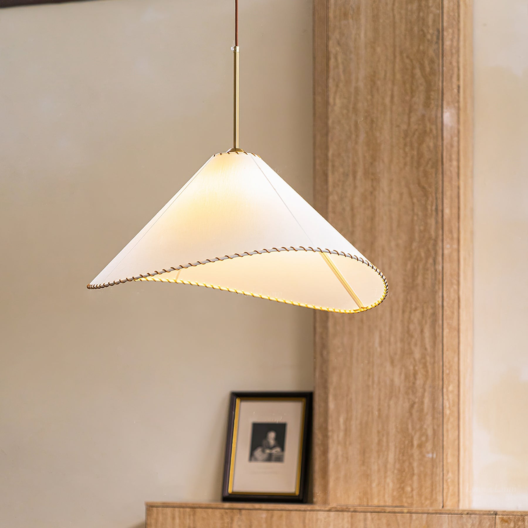 Twisted Shade Fabric Pendant Lamp M504