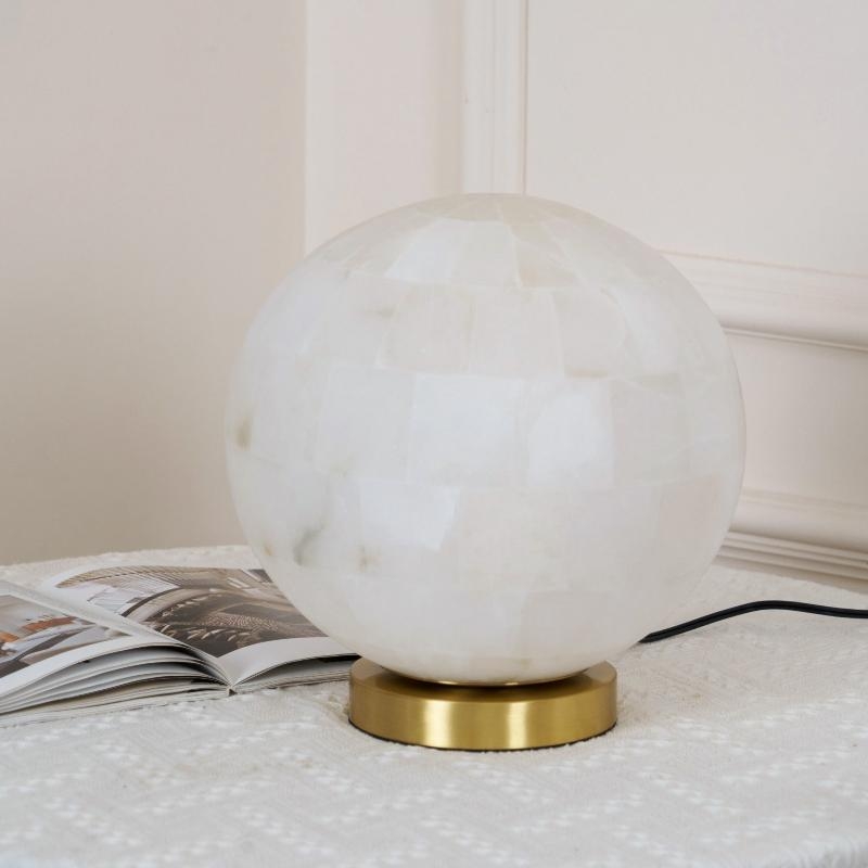 Alabaster Ball Table Lamp D433