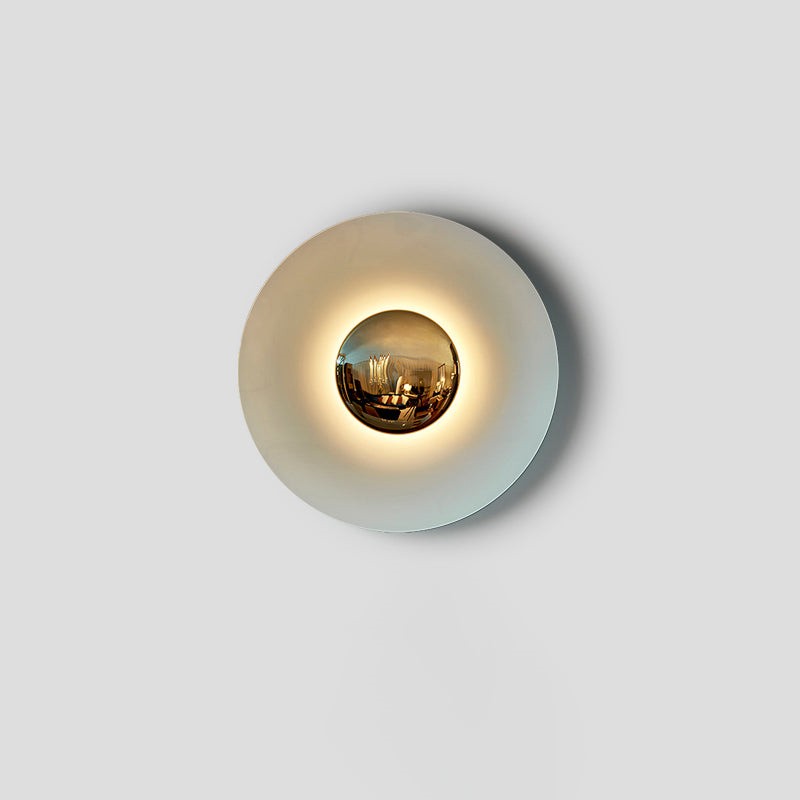 Simplicity Round Ginger Glow Wall Light S188