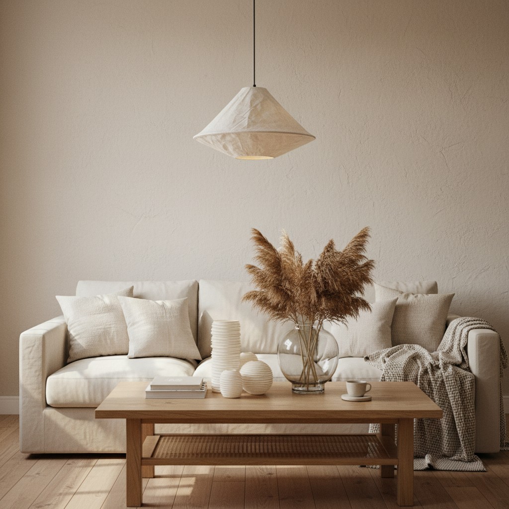 Zalen Collapsible Fabric Shade - Handcrafted Woven Pendant Light for Dining Room and Entryway Ambiance T650