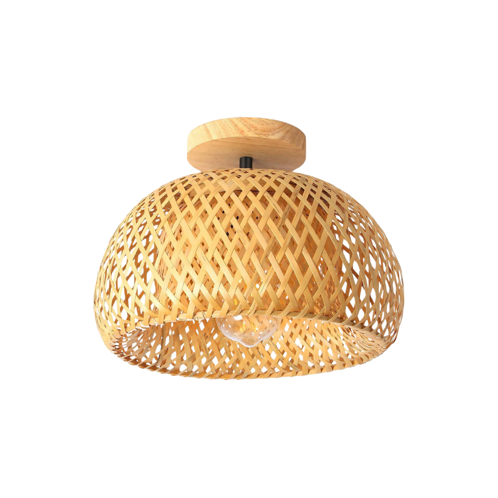 Vue complète du produit : plafonnier en bambou