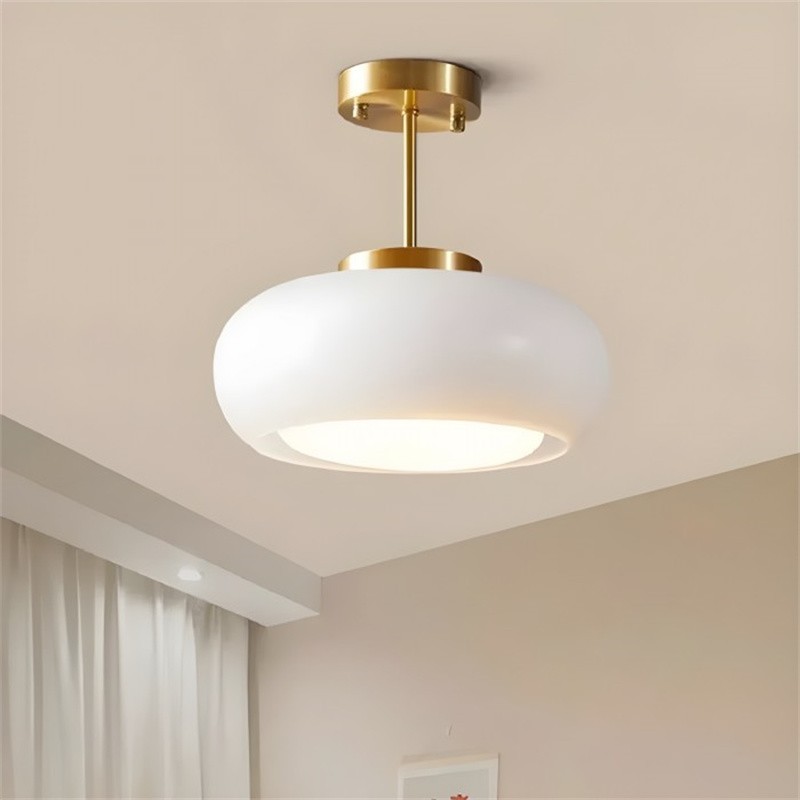 Art Deco Bauhaus Glass Disc Ceiling Light S152