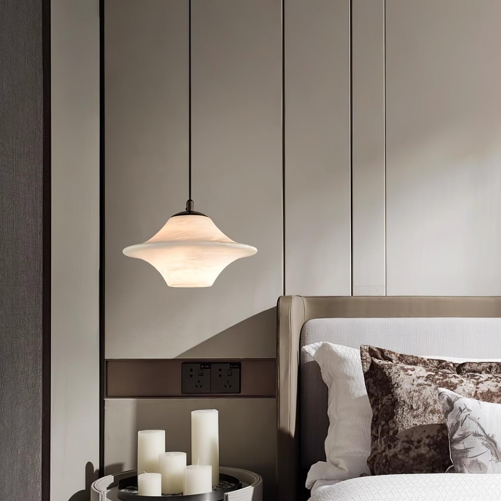 Saucer Alabaster Pendant Light M517