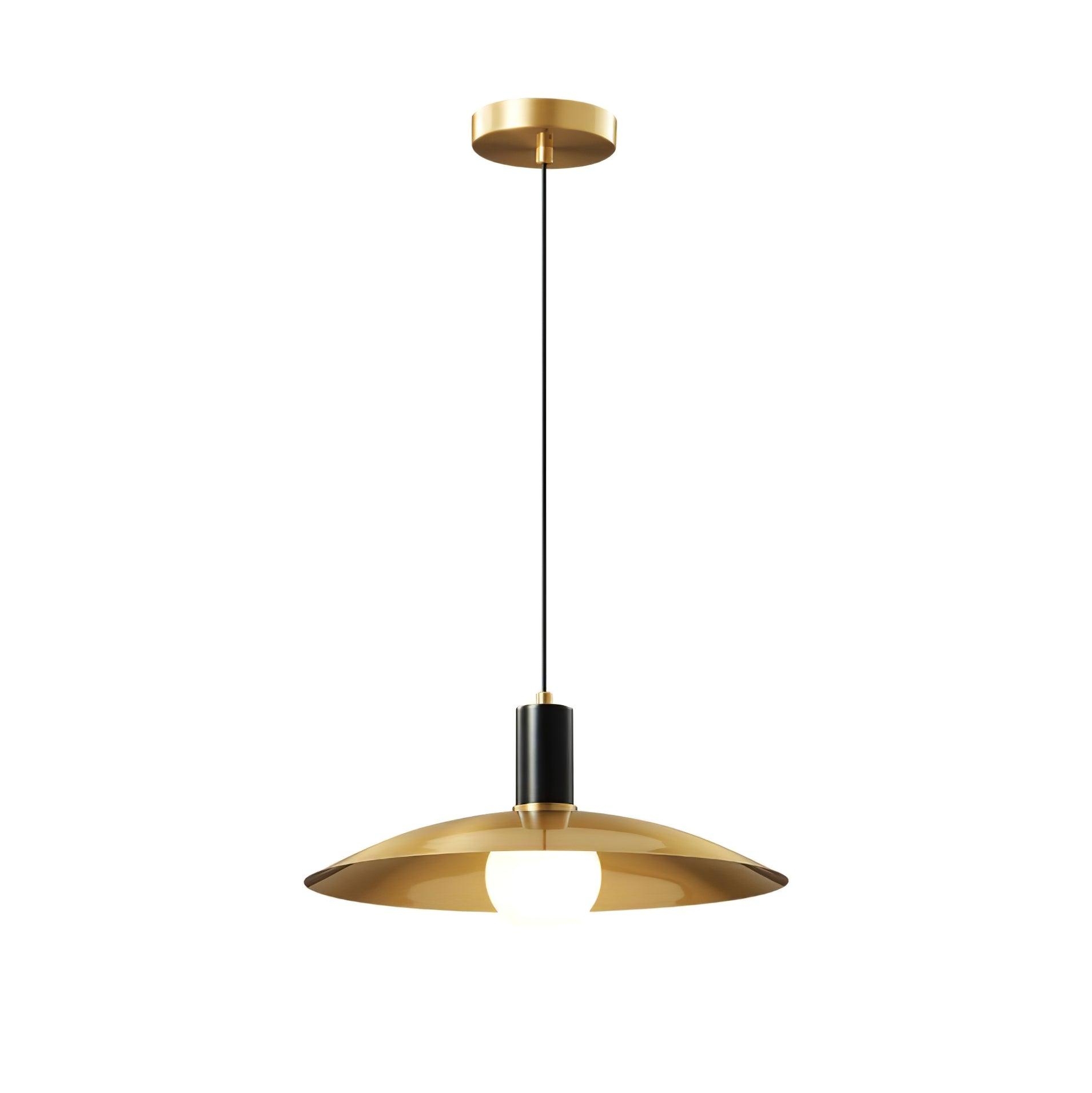 Brass Flared Pendant Lamp D361
