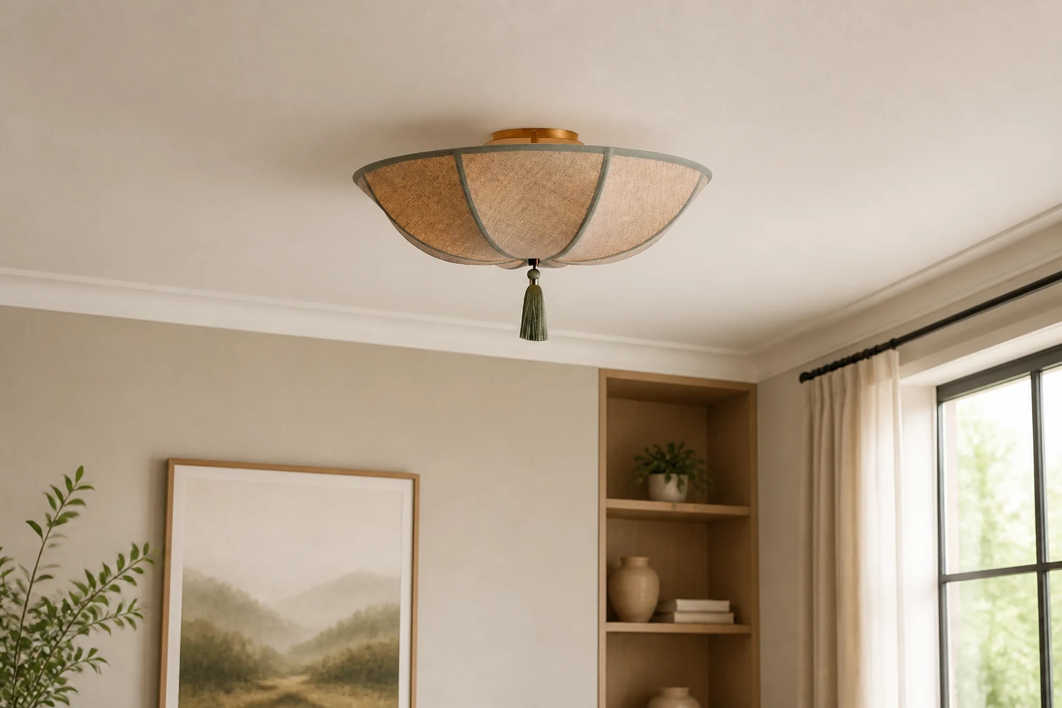 Lampa sufitowa Valoflor w scenie lifestylowej zawierającej produkt w kontekście