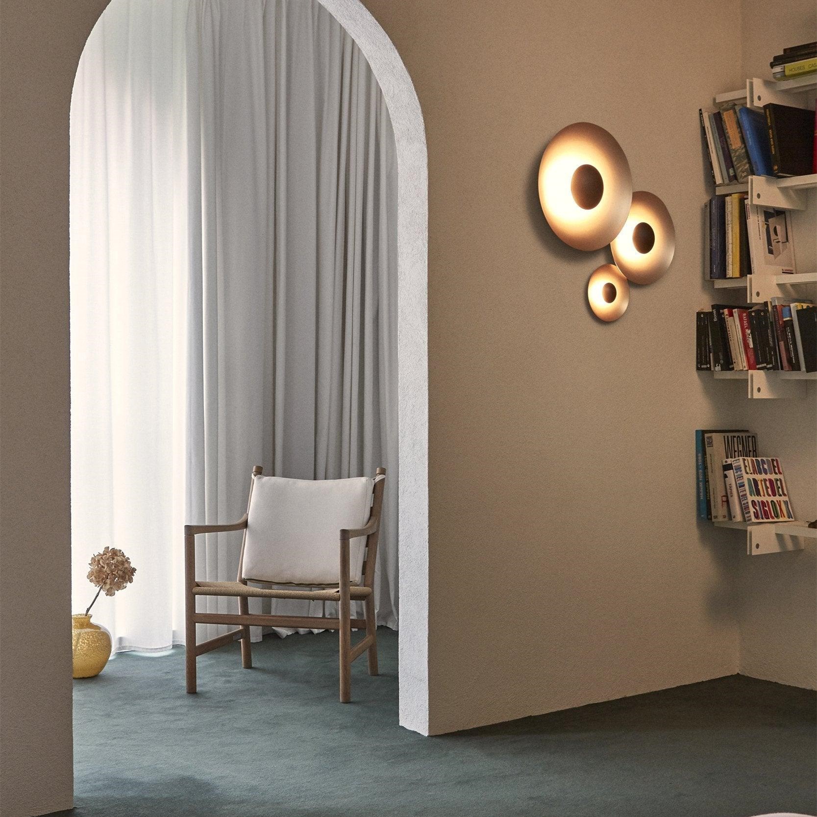Simplicity Round Ginger Glow Wall Light S188
