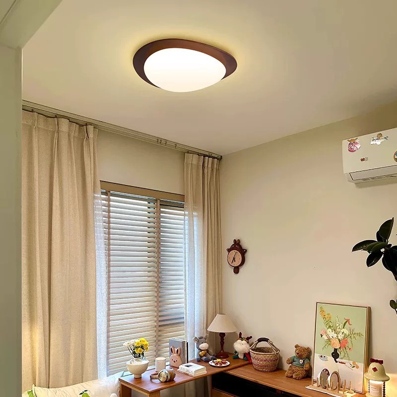 Pebble Walnut Ceiling Light M440