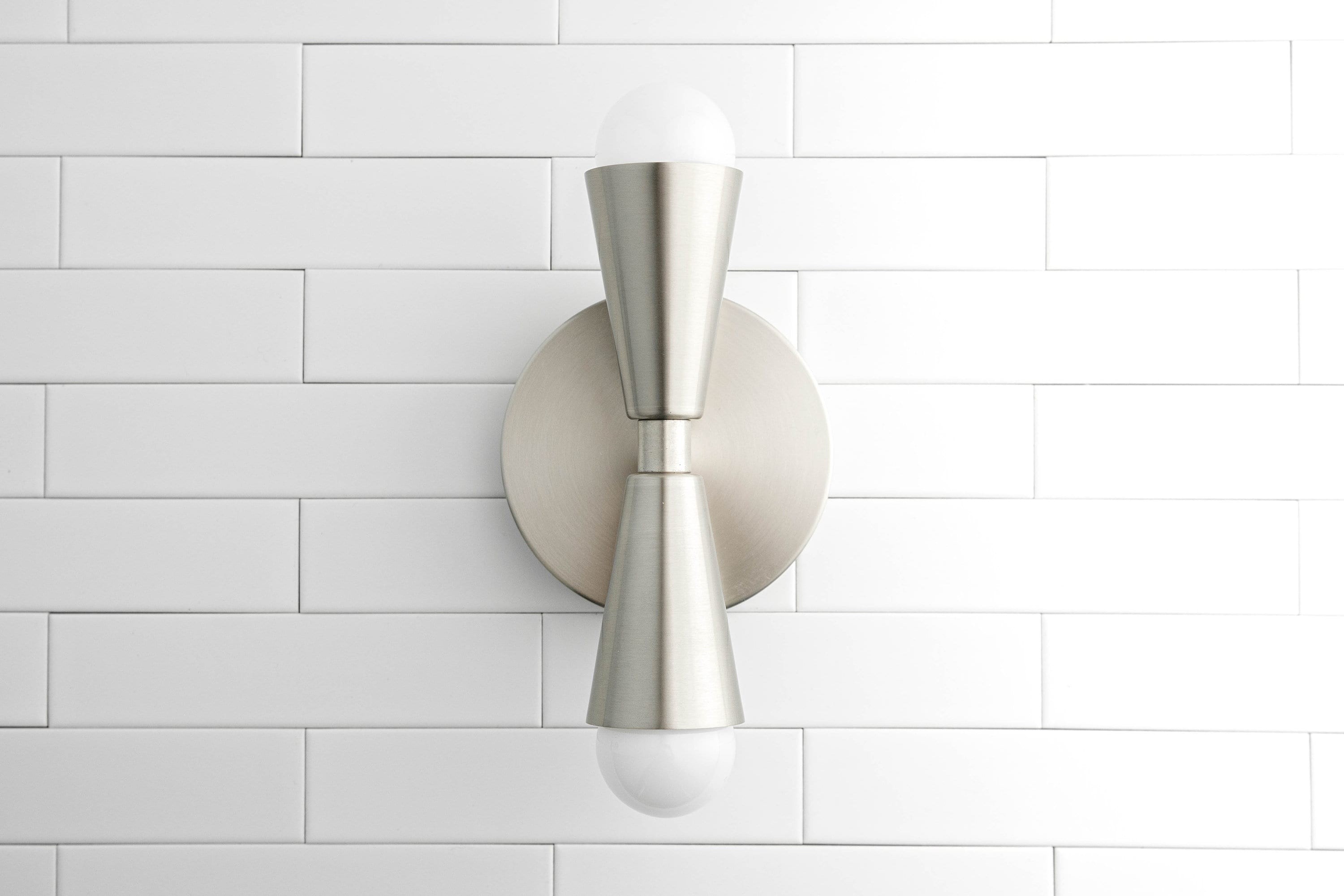Pyralis Cone Linear Statement Wall Sconce - Modern Two Light Fixture T334