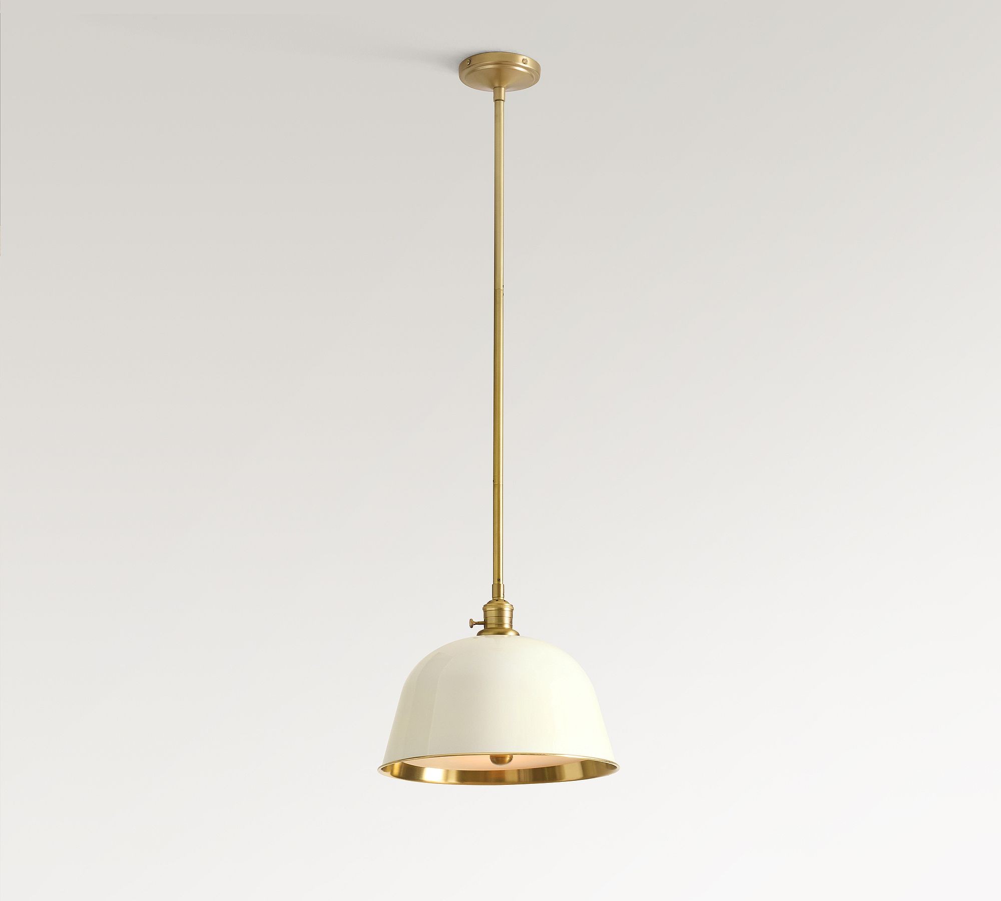 Forvara Metal Pole Pendant Light - Bell Diffuser Design for Kitchen Islands T147