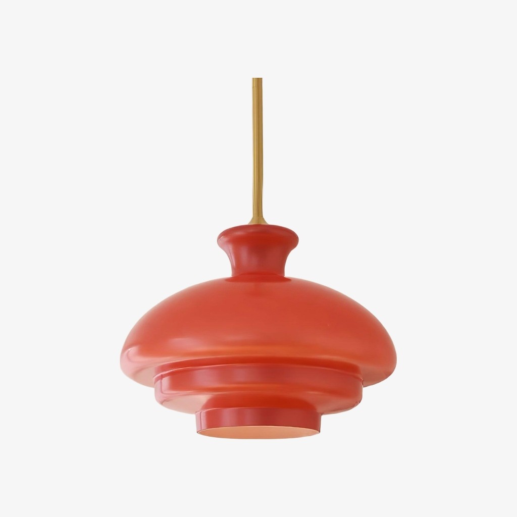 HaloVita Decorative Pendant Lamp - Minimalist Metal and Glass Pendant for Living Areas T575