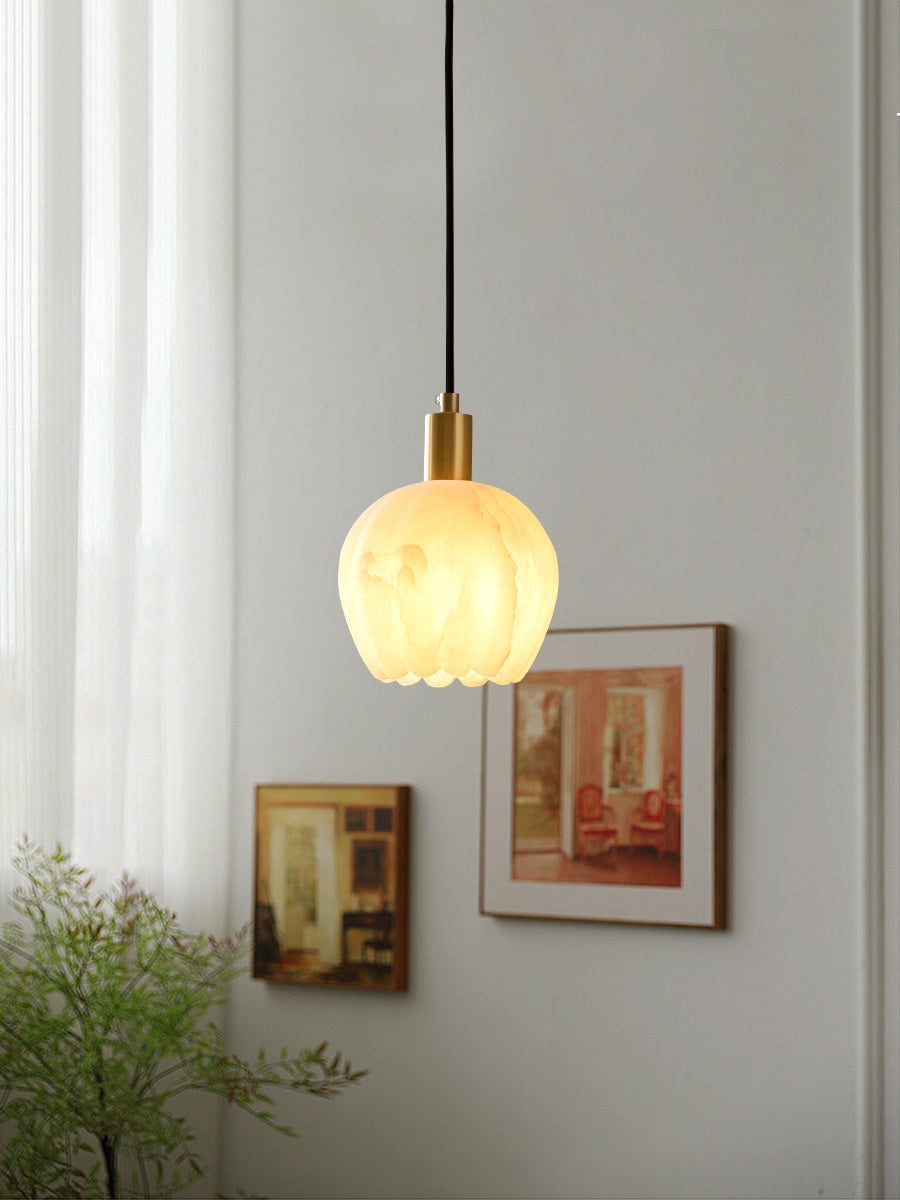 Lilin Alabaster Pendant Light D424