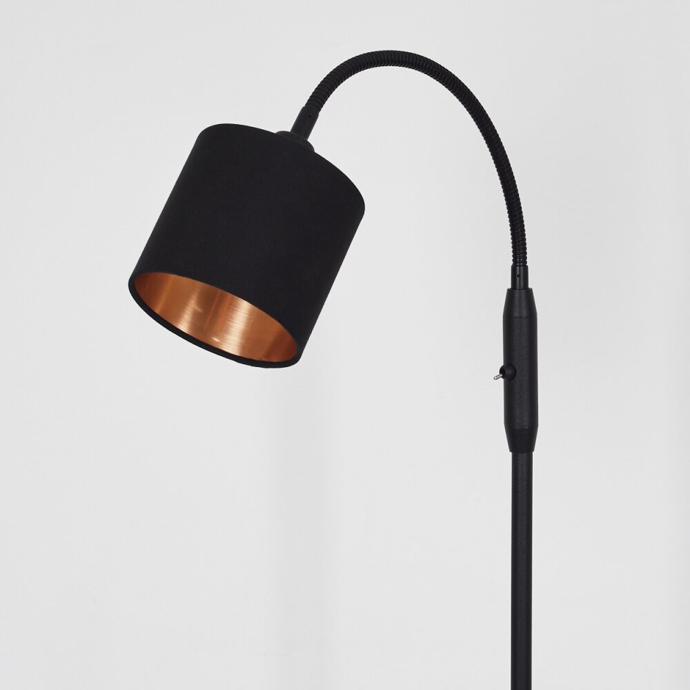 Metal Matte Black Fabric Shade Floor Lamp S67