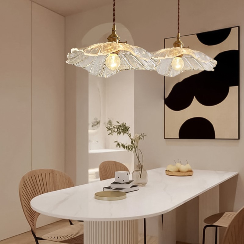Tiffany Lotus Glass Pendant Light S55
