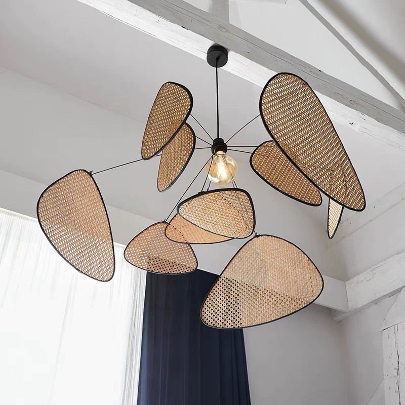 Vintage Rattan Pendant Light