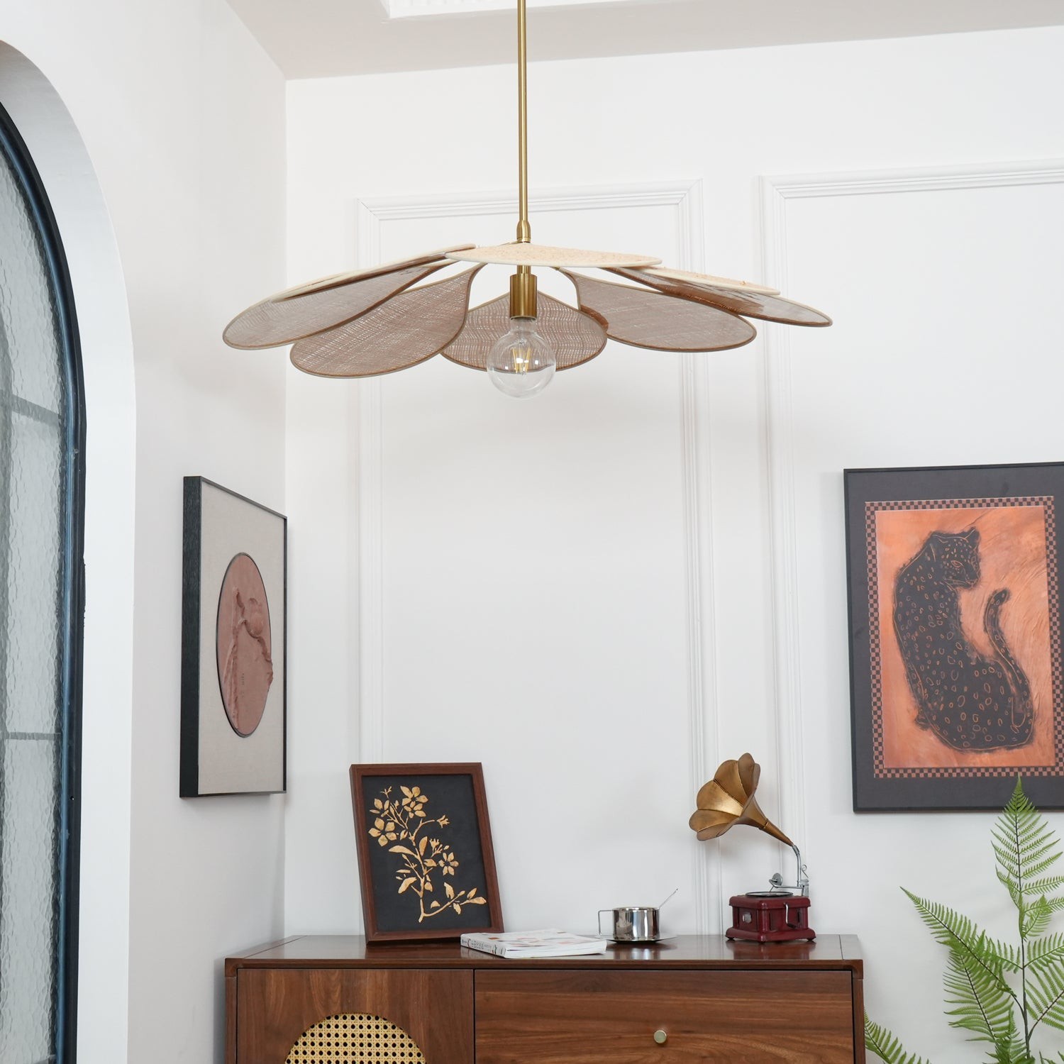 Petals Bloom Rattan Pendant Lamp M532