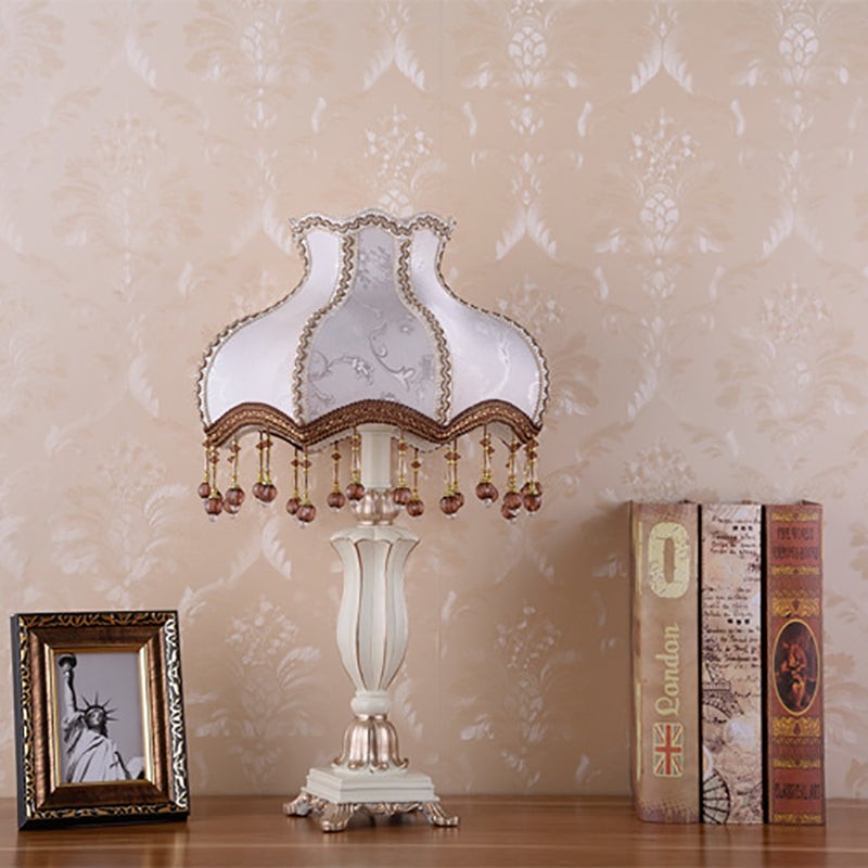 Palace Floral Resin Carved Base Table Lamp M16