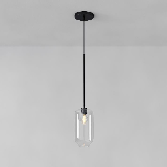 Lumivelle Pebble Pendant Light - Adjustable Glass Shade - Modern Lighting T243