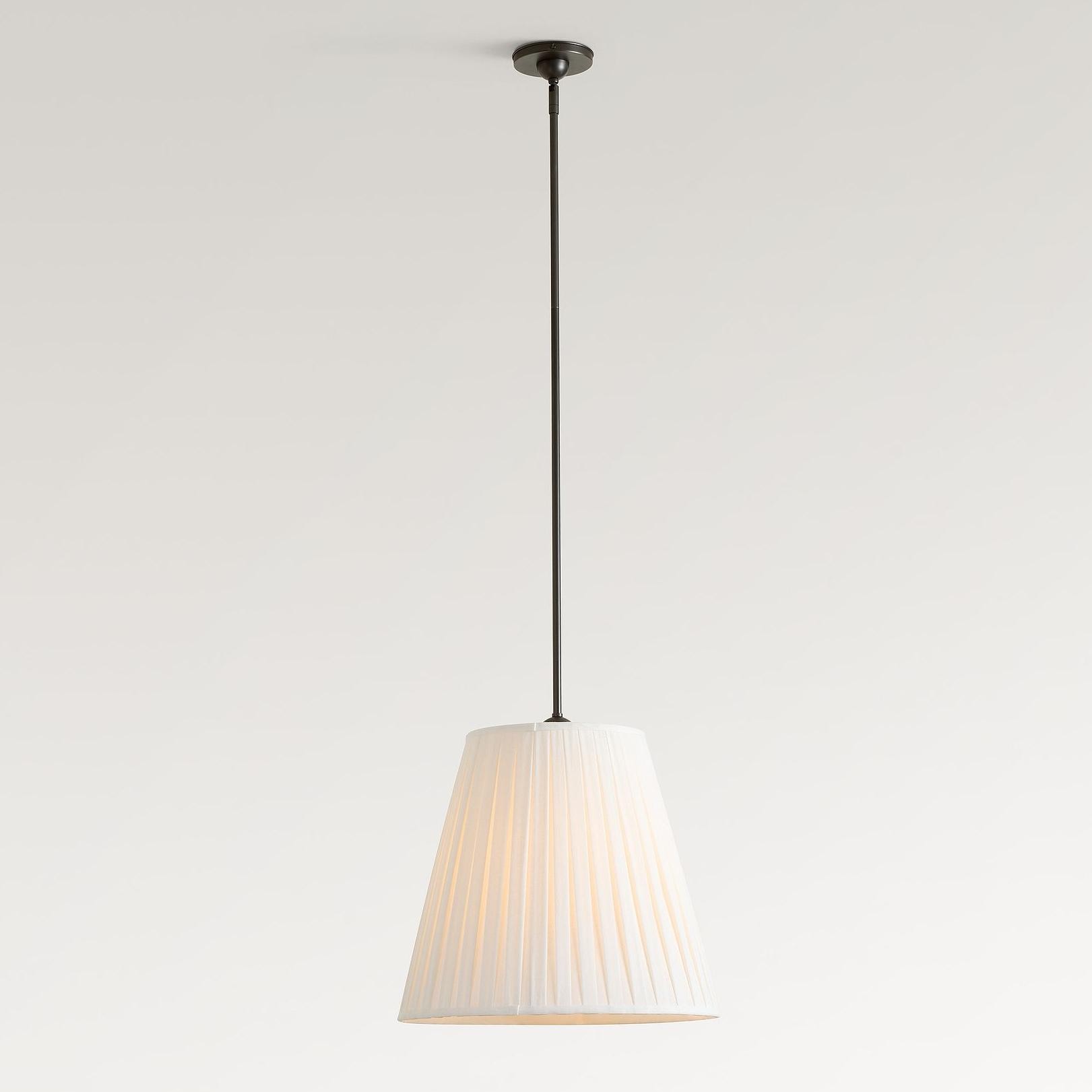 Luvora Modern Fabric Pleated Shade Pendant Lamp - Contemporary Elegant Decor Hanging Light T033