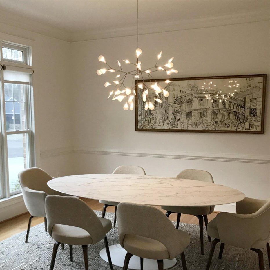 Scandinavian Branching LED Chandelier for Living Room