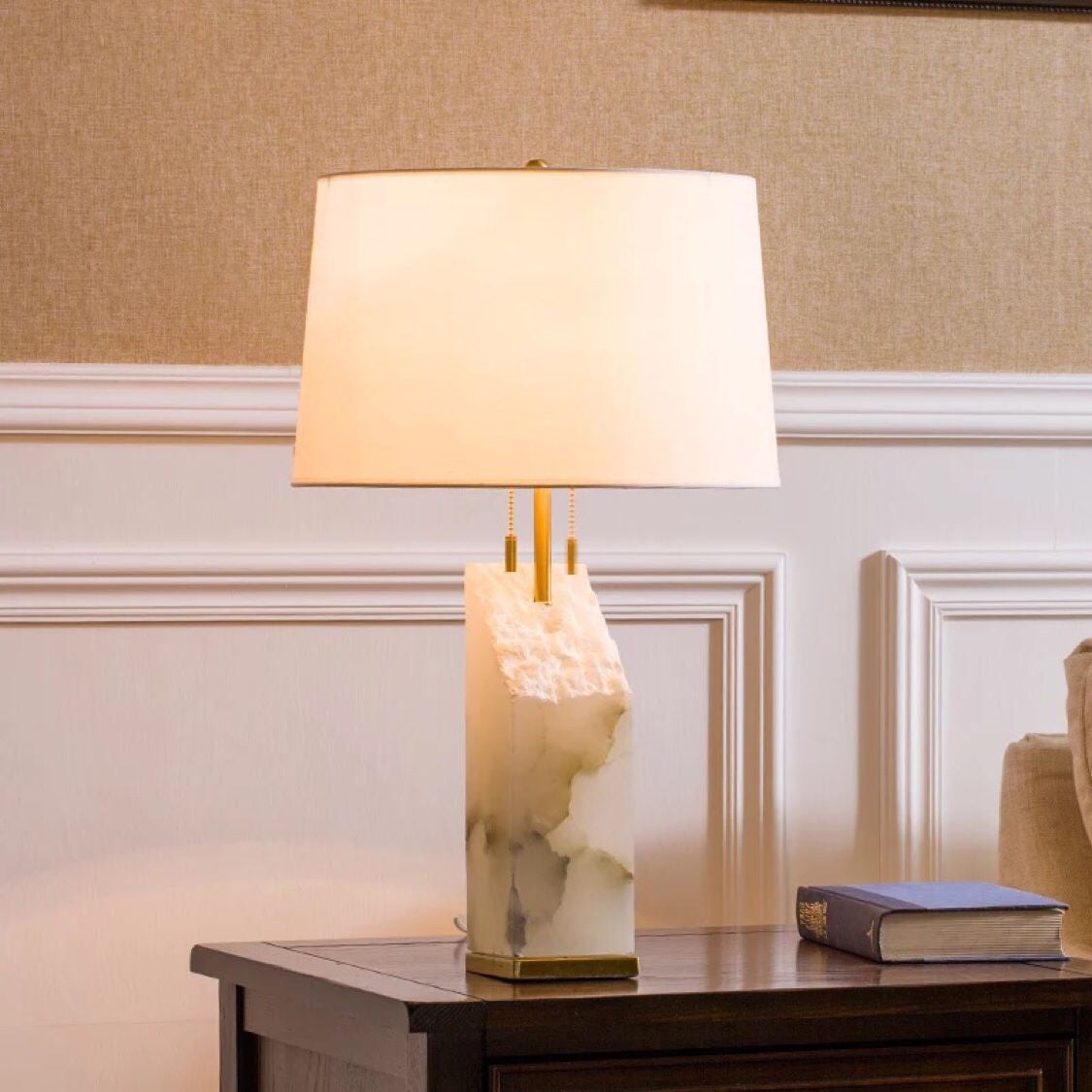 Raw Alabaster Table Lamp D502