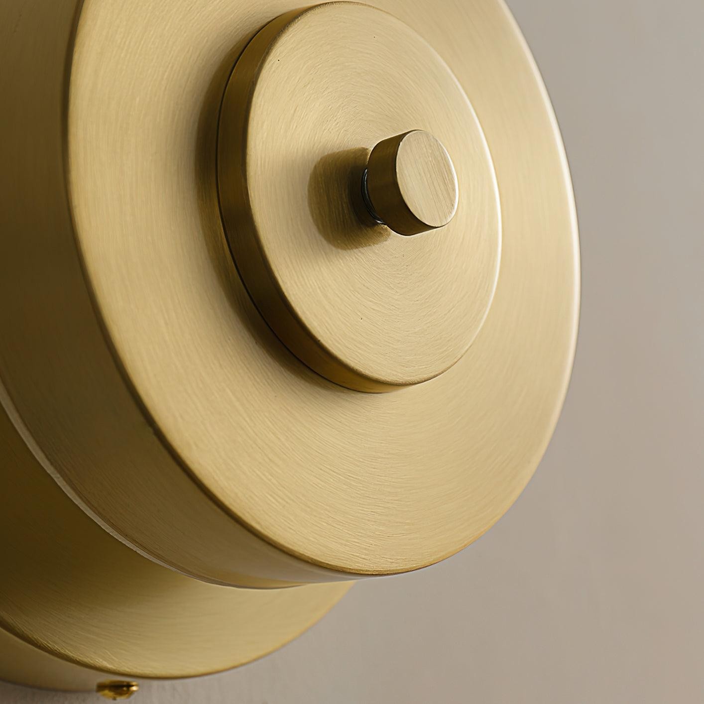 Postmodern Brass Glass Wall Lamp M214