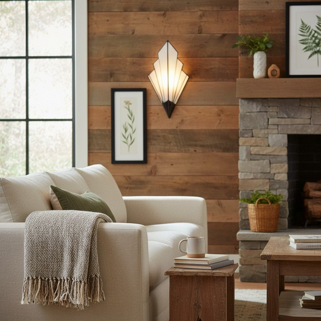 Kelsar Wall Light Featuring Hand-Cut Glass and Elegant Art Deco Design for Indoor Accent Lighting T645